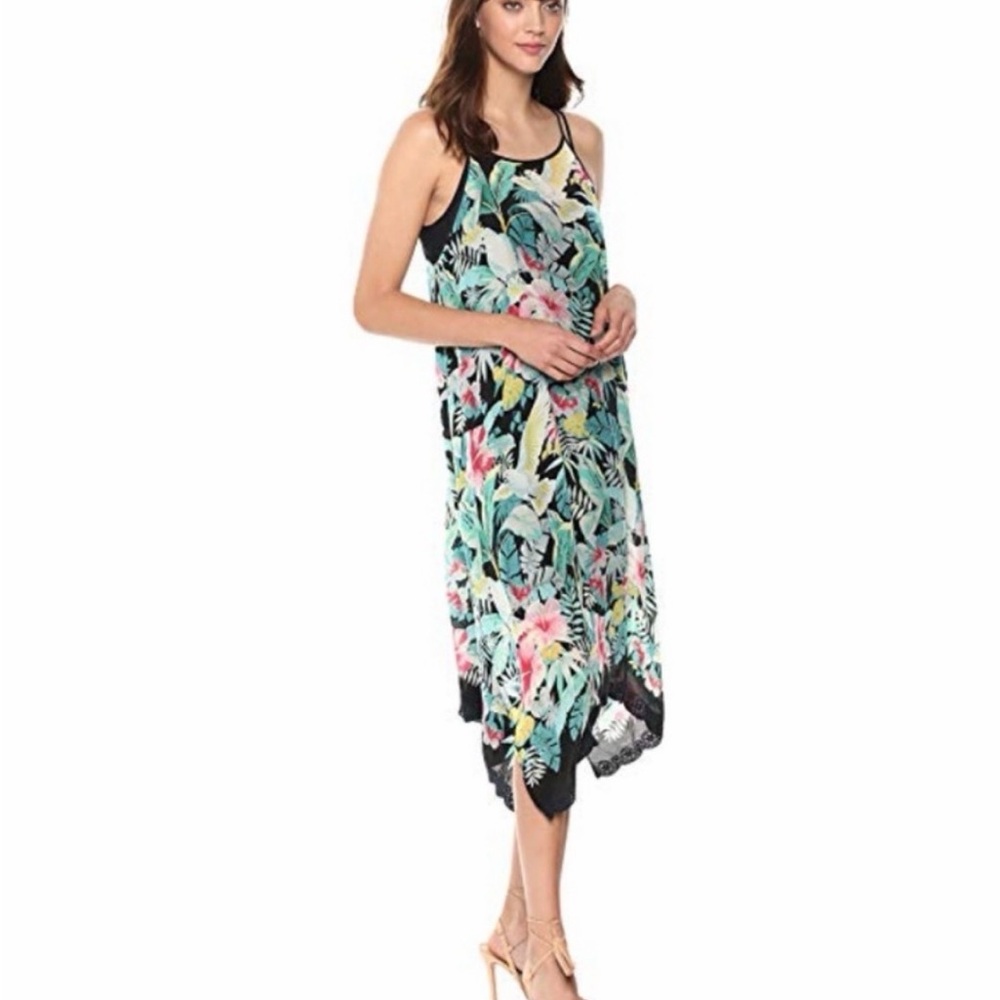 Johnny Was Tropical Botanical Maxi Dress | Resortcore Boho Luxe Island / Size XS